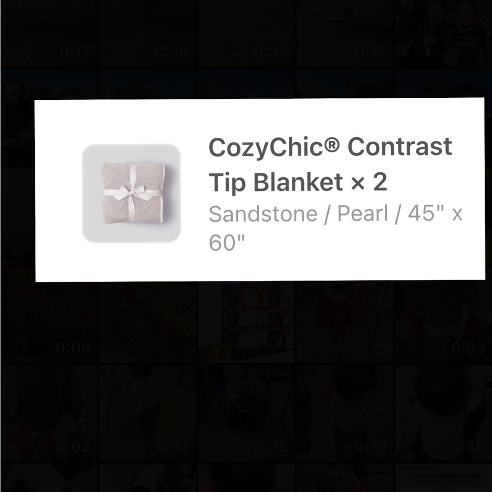 Barefoot dreams brand new CozyChic Sandstone Blanket